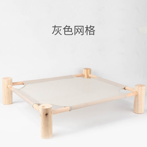 Wood Canvas Cat Lounge Bed