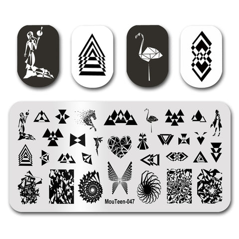 New Nail Plates Stamp King Manicure Set