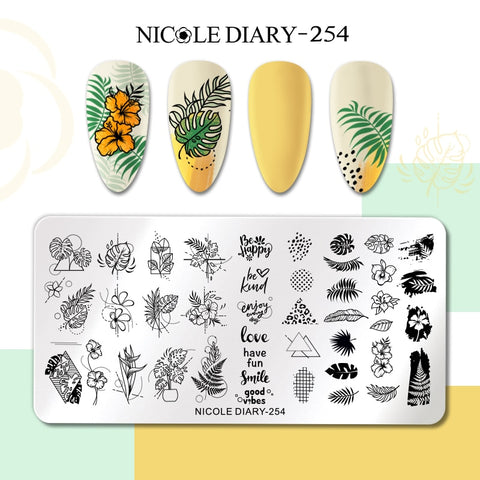 Nails Leaf Flower Manicure Decor