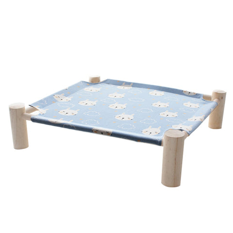 Wood Canvas Cat Lounge Bed