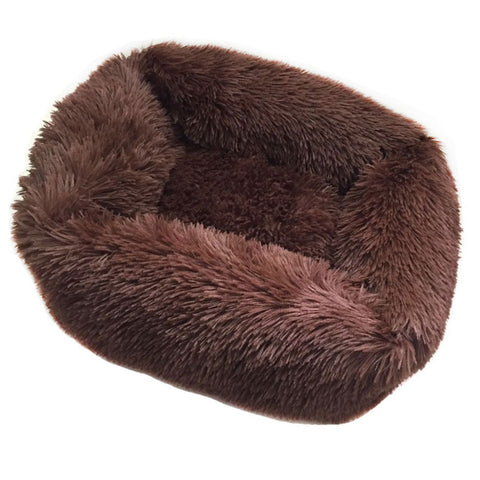 Long Plush Square Dog Beds