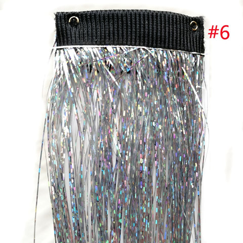 Rainbow Shiny Sparkle Hair Tinsel Kit
