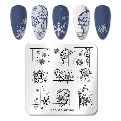 New Snake Leopard Nail Stamping Plates