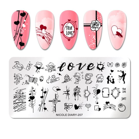 New Snake Leopard Nail Stamping Plates