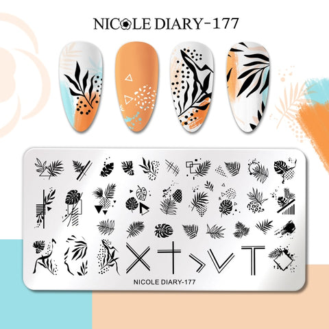 Nails Leaf Flower Manicure Decor