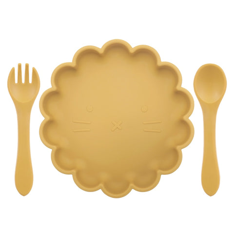3pcs Baby Fork Plate Spoon