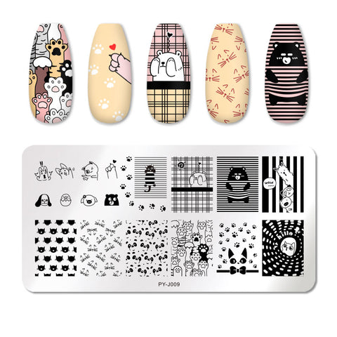 12*6cm Nail Art Templates Stamping Plate