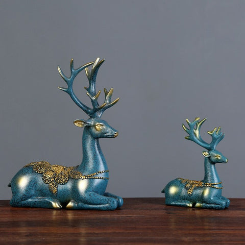 Deer Statue Reindeer Figurines