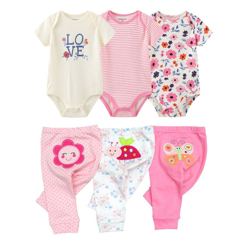 6/9/10PCS Baby Girl Clothes