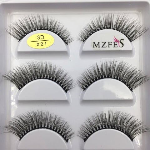 New Natural 3D Mink False Eyelashes