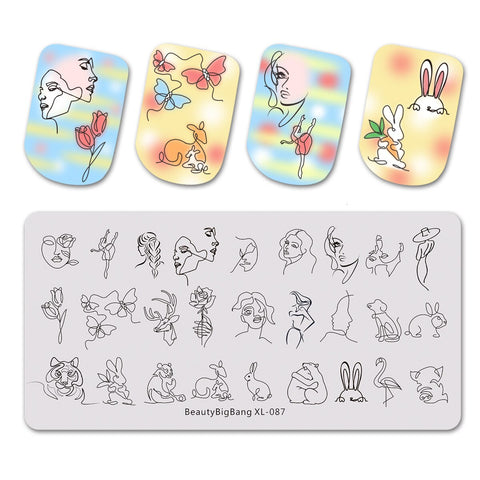 New Beauty Big Bang Animal Image Nail Art