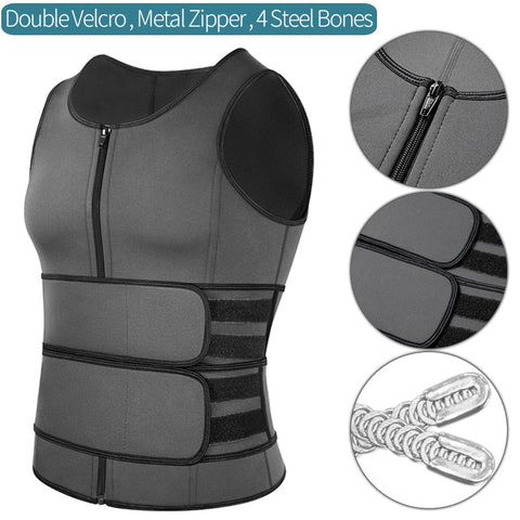 Men Body Shaper Sauna Vest