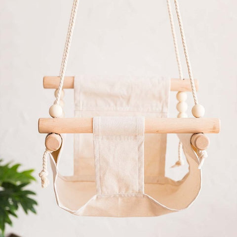 Baby Swing Hanging Wood Chair