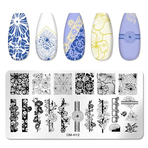 New Nail Art Templates Stamping Plate