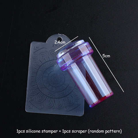 French Mold Nail Art Stamper with Cap