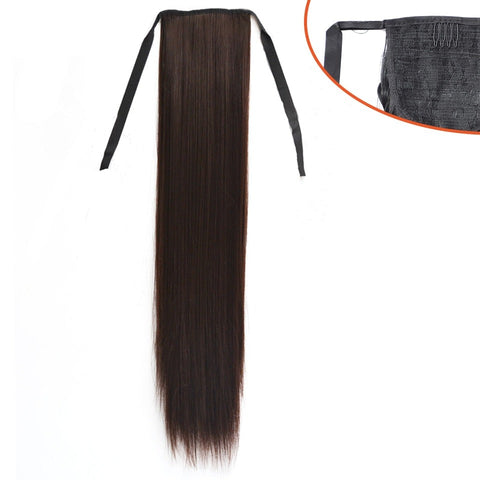 New Long Straight Pony Tail Synthetic Hair
