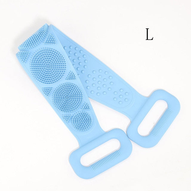 Back Rubbing Sided Silicone Bath Brush
