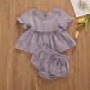 Newborn Baby Girls Cotton Linen Clothes