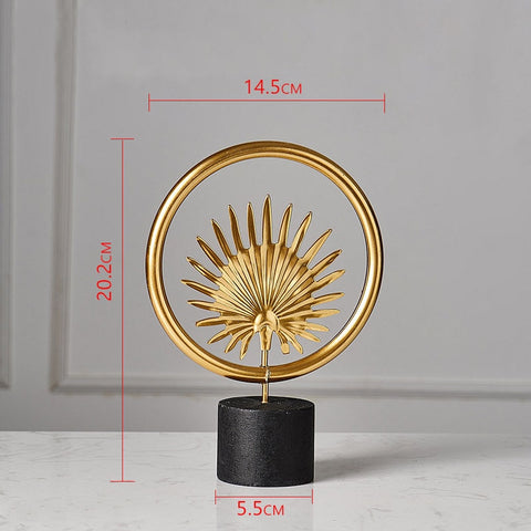Nordic Gold Ginkgo Leaf Desktop Ornaments