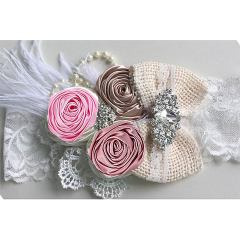 Newborn Vintage Flower Headband