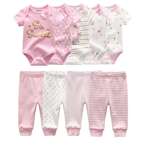 6/9/10PCS Baby Girl Clothes