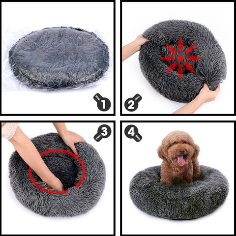 New Round Dog Bed House