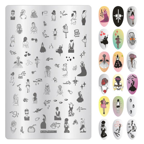 9.5X14.5cm Big Size Nail Stamping Plates