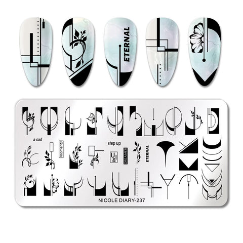 New Snake Leopard Nail Stamping Plates
