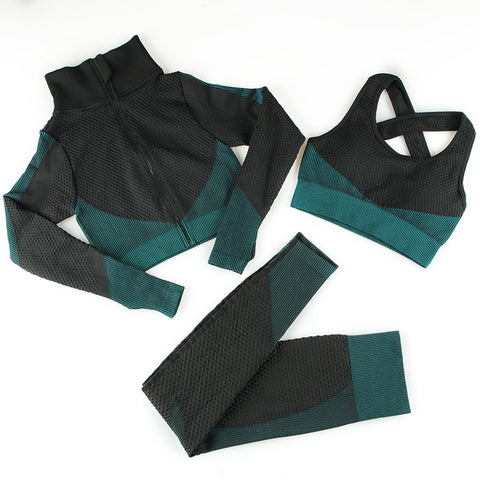 Women Seamless Sports Gym Suits