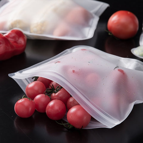 New Silicone Food Storage Bag Reusable Stand