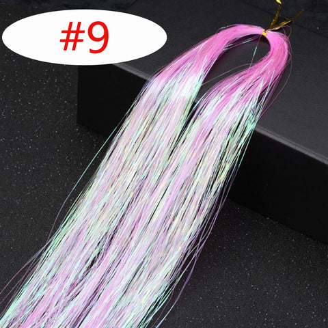 Rainbow Shiny Sparkle Hair Tinsel Kit
