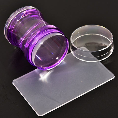 4cm(1 Set) Round Jelly Transfer Painting Stamper