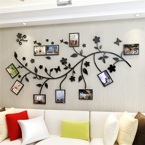 3D DIY Photo Frame Tree Wall Stickers