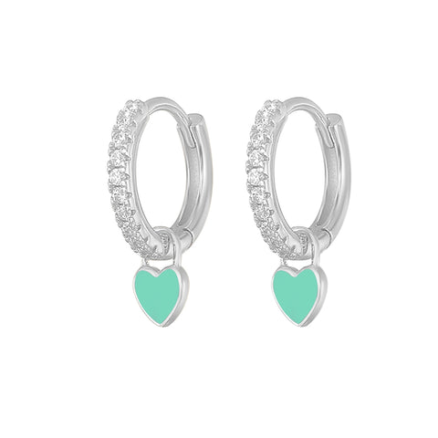 New Aide Silver Color Hoop Earrings