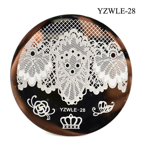 3 Sizes Flower Geometry Nail Stamping Plates