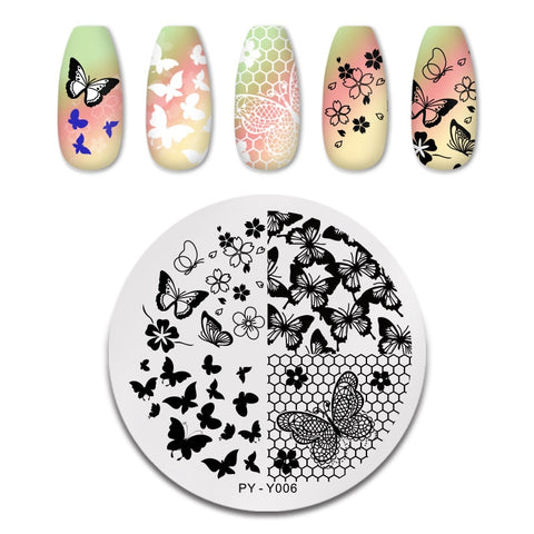New Flower Geometry Nail Stamping Plates