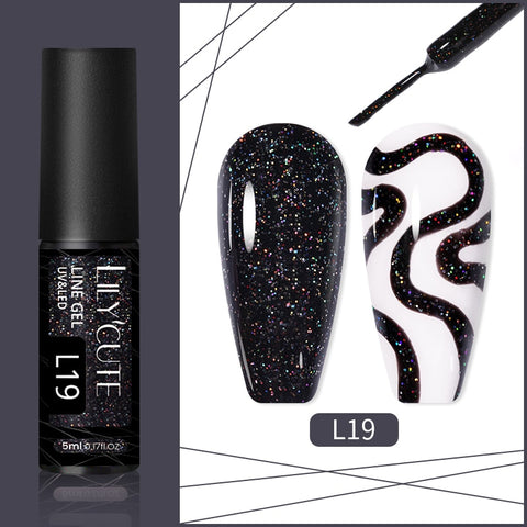 5ml Metallic Painting Liner Gel Polish