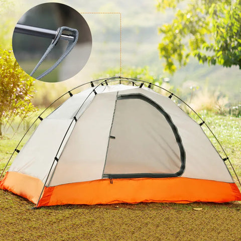 Outdoor Double Layer Ultralight Aluminum Pole Waterproof Windproof Camping Tent 2.51KG Beach