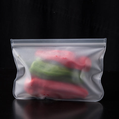New Silicone Food Storage Bag Reusable Stand