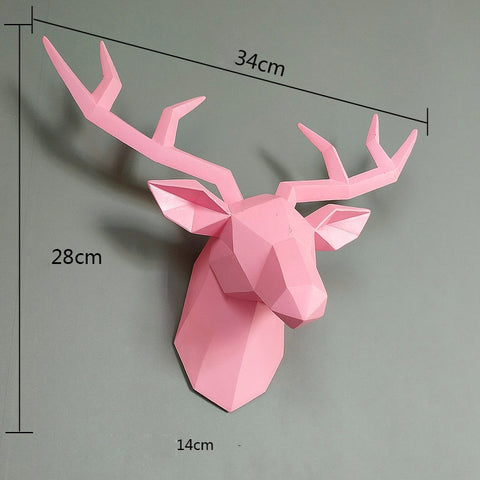 Home Decoration 3D Deer Head