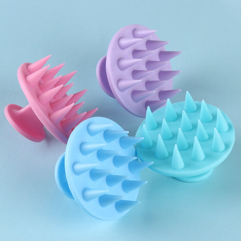 New Silicone shampoo scalp hair massager