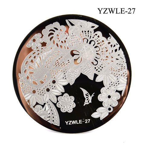 3 Sizes Flower Geometry Nail Stamping Plates