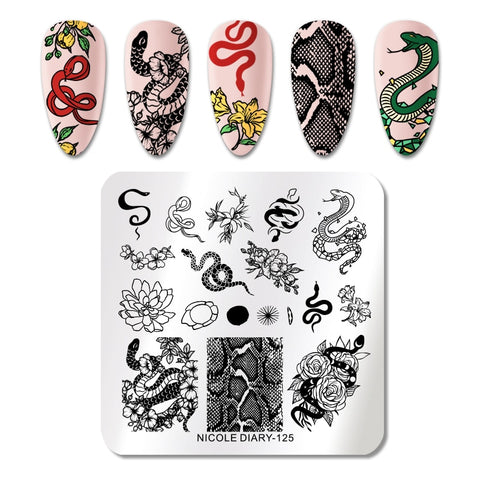 New Stainless Steel Loving Heart Nail Stamp Stencil