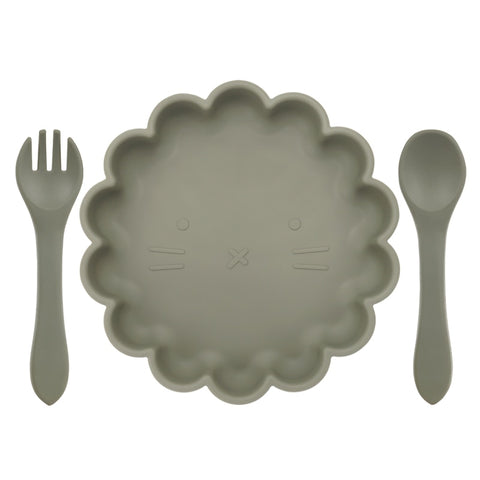 3pcs Baby Fork Plate Spoon