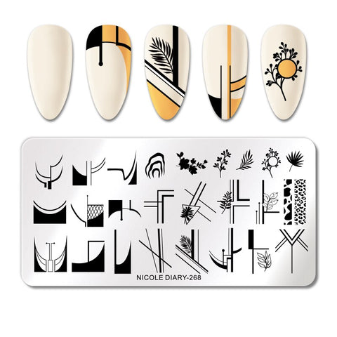 New Snake Leopard Nail Stamping Plates