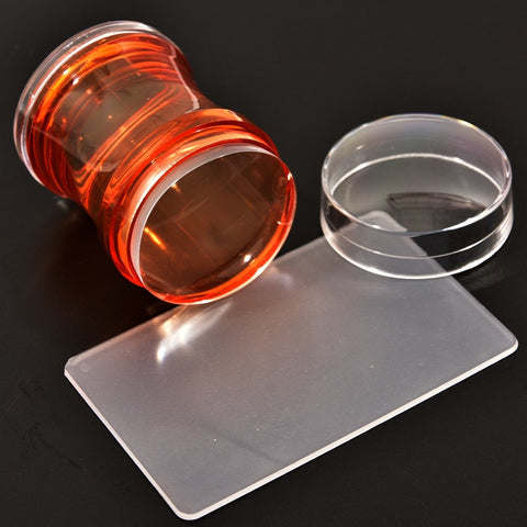4cm(1 Set) Round Jelly Transfer Painting Stamper