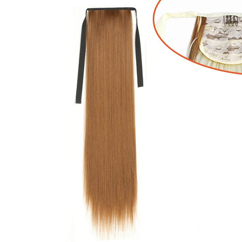 New Long Straight Pony Tail Synthetic Hair
