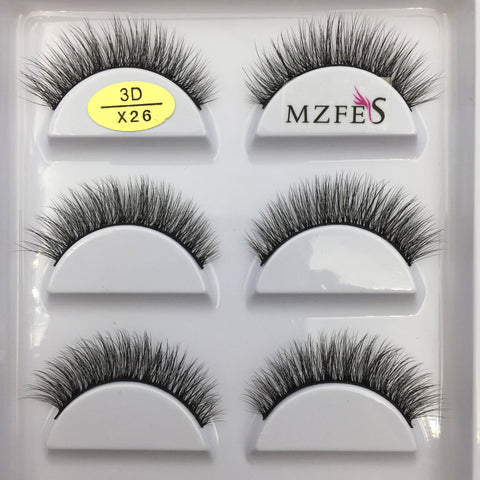 New Natural 3D Mink False Eyelashes