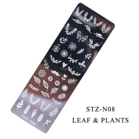 12Designs Retro Flower Butterfly Nail Art