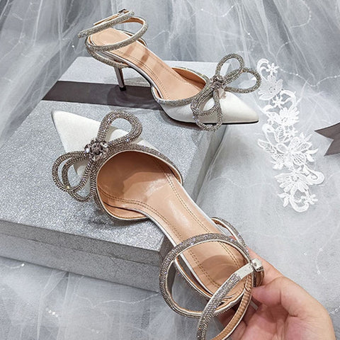2023 New Fashion Glitter Rhinestones Shoes